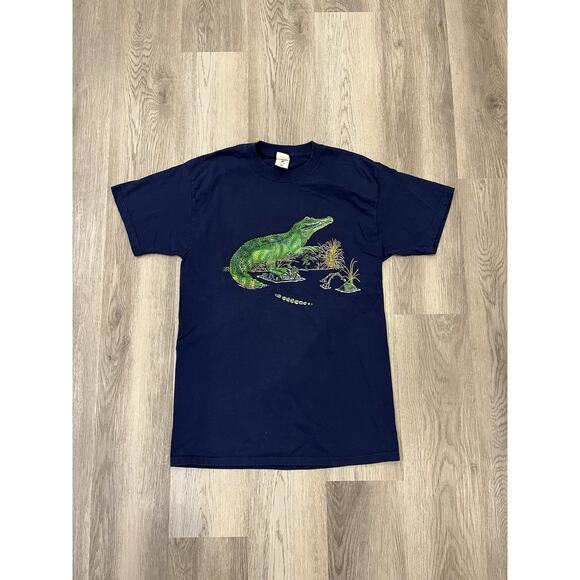 Lot of 2 Vintage Nature T-Shirt Size Large Y2K Alligator Pelican - Picture 2 of 14